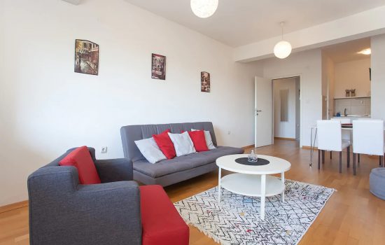 Urban Space Apartment - Living room, kitchen and dining area