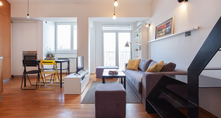 Urban Trendy Apartment – Living room